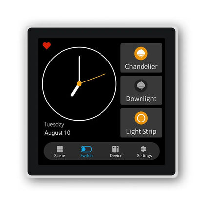 FUERS T3E Smart Control Panel Switch Smart Home Automation System Tuya Switch Scene Panel Intelligent Home Touch Screen Zigbee