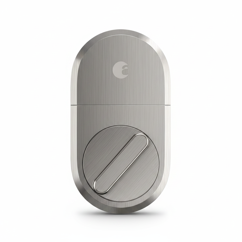 Smart Lock + Connect Wi-Fi Bridge, Satin Nickel, Works with Alexa, Keyless Home Entry from Anywhere