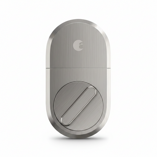 Smart Lock + Connect Wi-Fi Bridge, Satin Nickel, Works with Alexa, Keyless Home Entry from Anywhere